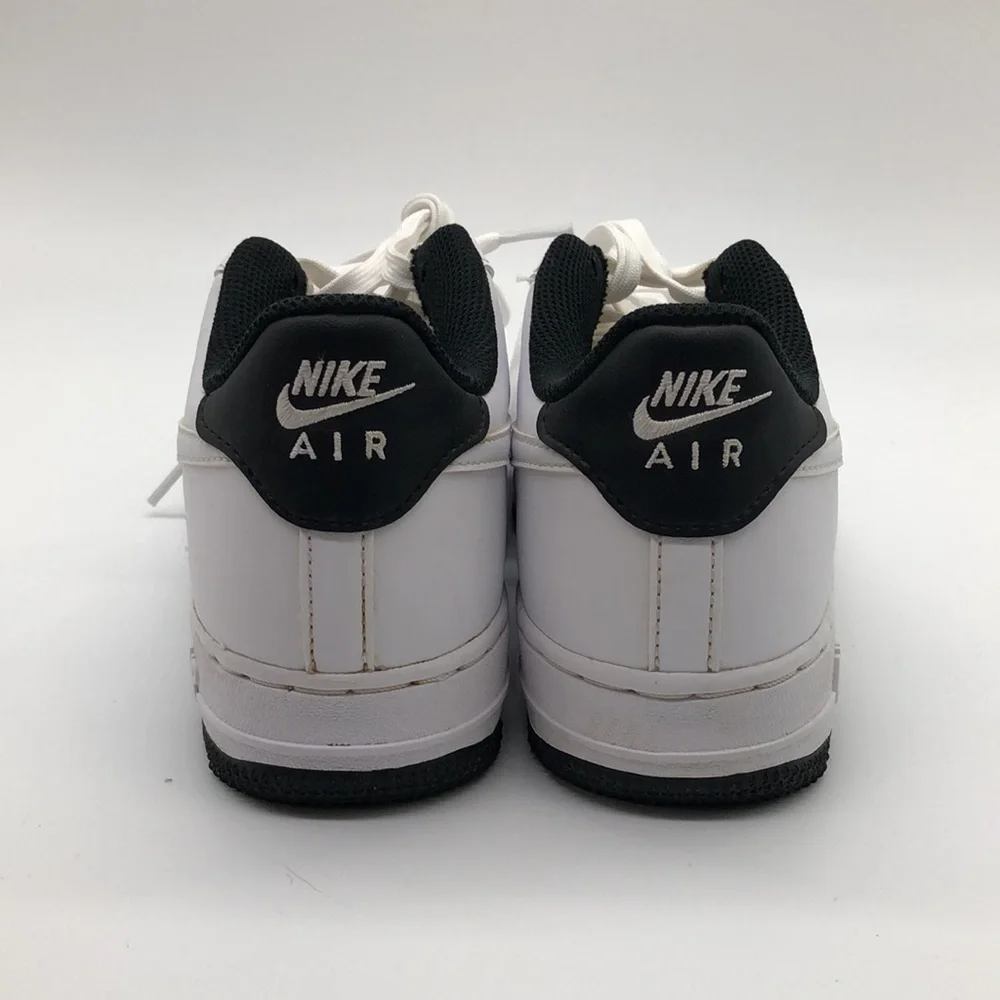 Nike Air Force 1 ESS Low (GS) White Black Sneakers DV1332 100 USED Size 5Y - Picture 4 of 16